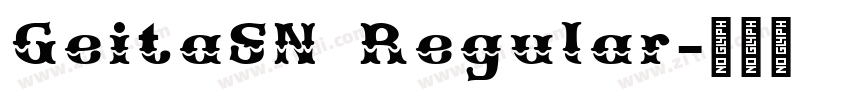 GeitaSN Regular字体转换